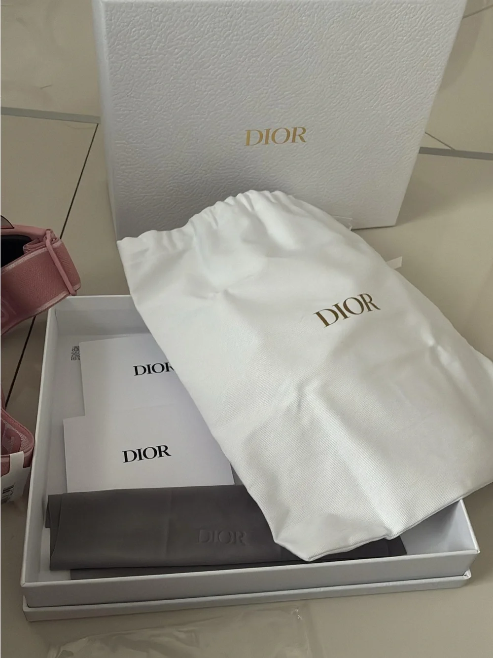 Dior Pink Shield Visor with Smoke Lens